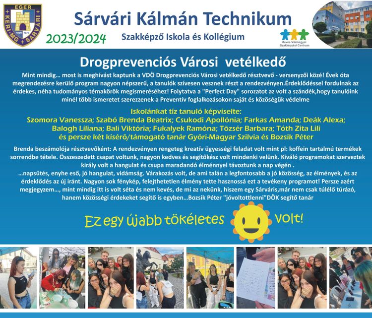 VDÖ Drogprevenció beszámoló