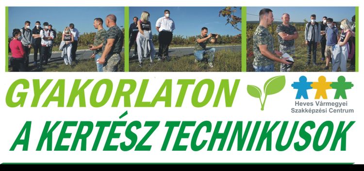Gyakorlaton a kertész technikusok
