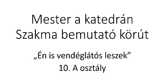 Mester a katedrán 2025
